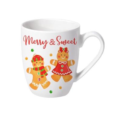 Imagem de Paayna Caneca de café de cerâmica para homem de gengibre de Natal, 368,5 g, novidade de Natal, alegre e doce, xícara de chá com alça, presentes de férias de inverno para amigas, mulheres, homens