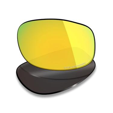 Imagem de Mryok Lentes de reposição polarizadas Plus para óculos de sol Maui Jim Longboard MJ222 61 mm, HD Polarized, proteção UV, resistente a impactos e ajuste perfeito - Ouro 24K