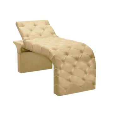 Imagem de Maca Estofada Estética Cílios Regulável Spa Suede Larissa Cor:bege