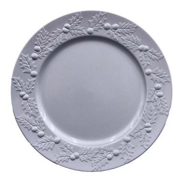 Imagem de Sousplat Natalino 33cm - Niazitex, Prata