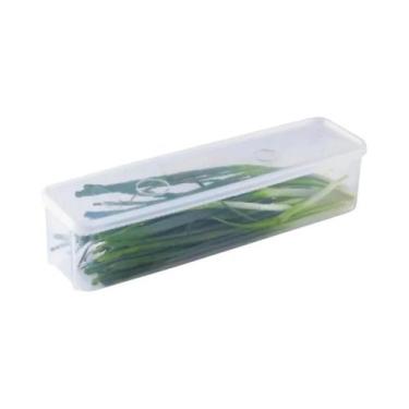Imagem de Caixas De Armazenamento Para Refrigerador Em Plástico Com Tampa Para M