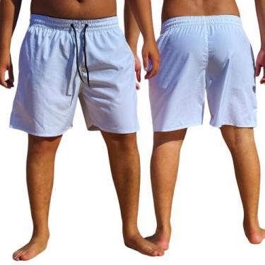 Imagem de Short Masculino Tactel Elastano Treino Praia Piscina Comfortavel adult