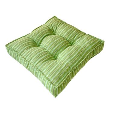 Imagem de IEUDNS Almofada de chão para banco, almofada antiderrapante, grande, tufada para adultos, assentos para sala de estar, ioga, lareira, quarto, Verde