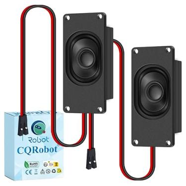 Imagem de CQRobot Alto-falante miniatura 5 Watt 8 Ohm Alto-falante de áudio fechado passivo Woofer compatível com placa Arduino. Interface Dupont de 2,54 mm, para uma variedade de pequenos projetos eletrônicos
