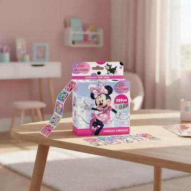 Imagem de 200 Folhas Caixa de Adesivos Disney Cartoon Frozen Carros Minnie Micke
