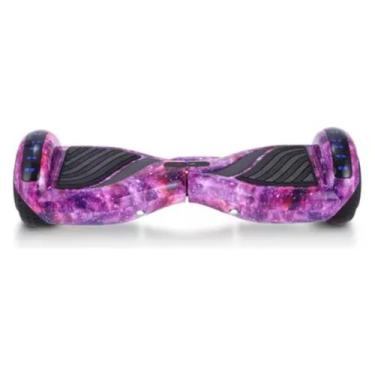 Imagem de Hoverboard Rosa Galaxia Skate Eletrico Com Luz Led Azul - GBG STORE