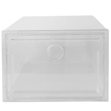 Imagem de Wakauto 1 caixa de armazenamento de sapatos de plástico à prova de poeira e design fácil de limpar com economia de espaço para organizar tênis