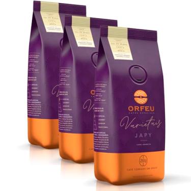 Imagem de Café em Grãos Premium Orfeu Japy Kit 3 Pacotes de 250g