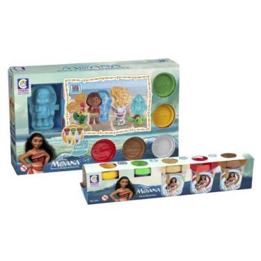 Imagem de COMP 2 Kits de Massinhas de Modelar Disney Moana: 10 Massinhas + 4 Mol