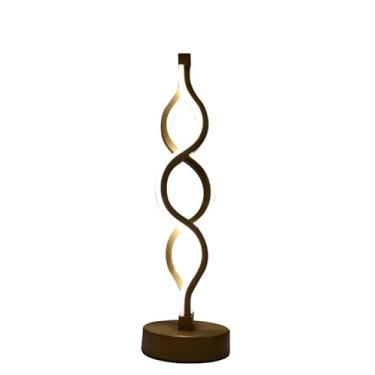 Imagem de Abajur Moderno LED Minimalista 3 Cores Em 1 Luminária De Mesa Luz Noturno Espiral Cinderella Decor(CD241015P)