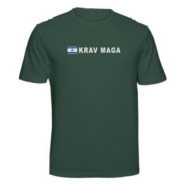 Imagem de Camiseta Krav Maga Sistema de Combate Israelense Cor:Verde MusgoTamanh