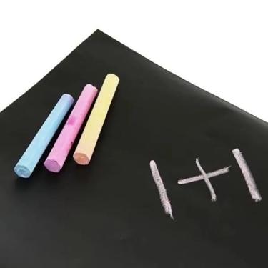 Imagem de Adesivo Infantil Parede Lousa Quadro Negro 2m x 45cm Escritório e Crianças