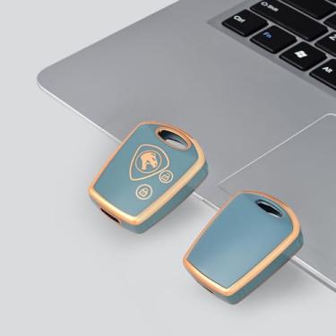 Imagem de Capa de TPU para Proton Wira 415 416 Persona 2 Botões Controle Remoto Capa Protetor de Chaveiro Suporte Auto Acessório