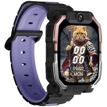 Imagem de 4G Kids Phone Watch - Rastreador com Localização GPS Chamada de vídeo resistente a água, 1,54 polegadas Rastreador de Atividade, Cartão SIM, WiFi com câmera(PRETO)