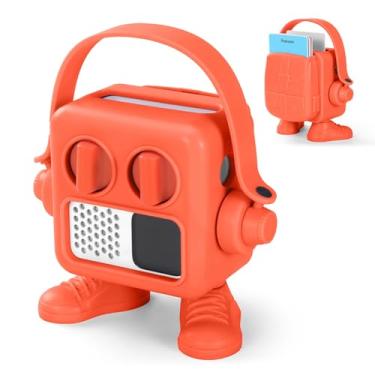 Imagem de OCXLLEATLY Capa rígida compatível com Yoto Mini Player, capa protetora de plástico para mini alto-falante de áudio e cartões Auido (laranja)