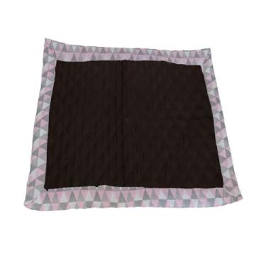 Imagem de Tapete Higiênico Impermeável para Pet, Grande, 70x100cm, Reutilizável, Lavável, Marrom Escuro, Microfibra, Base Impermeável