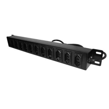 Imagem de Régua P/ Rack Max Eletron, 12 Tomadas, 10Ah, Cabo 1.10M - 4590