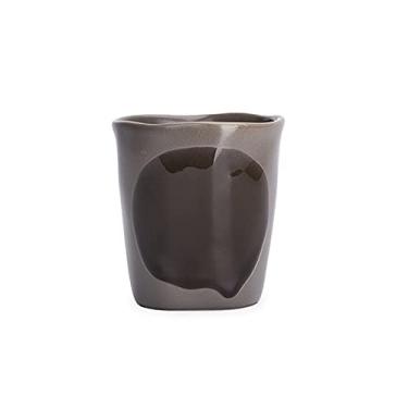 Imagem de Caneca 382.7 g Copo de leite grande caneca de café cerâmica copo doméstico design especial com esmalte fosco e rachaduras transparentes ótimo para café e chá xícara de café (cor: 1) (1) (1)