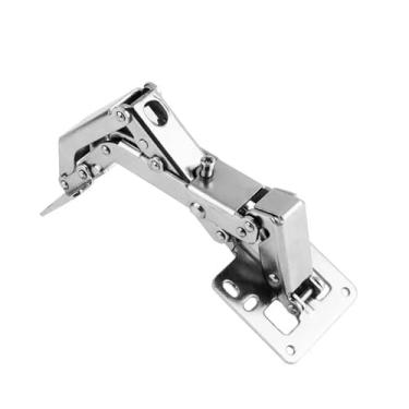 Imagem de Dobradiça cruzada sem fenda dobradiça 175/180 graus caixa de madeira para porta de armário adequada para móveis de janela dobrável