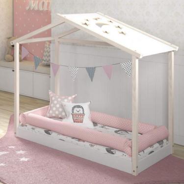 Imagem de Mini Cama Infantil Montessoriana Sky Espresso Móveis Branco Giz