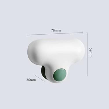 Imagem de Mingzhe Rodo de Espelho TPR Pequena Escova de Vidro Design Ergonômico Com Gancho Ventosa (Branca)