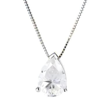 Imagem de Colar Com Pingente De Coração Estrela Gota Zircônia Ponto De Luz Minim