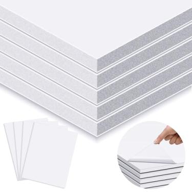 Imagem de Pushglossy Placa de espuma autoadesiva de 25 folhas, 56 x 71 x 0,9 cm, branco, autoadesivo, cartaz de montagem grande para artesanato, apresentação, quadro de visão, letreiro e decorações de festa