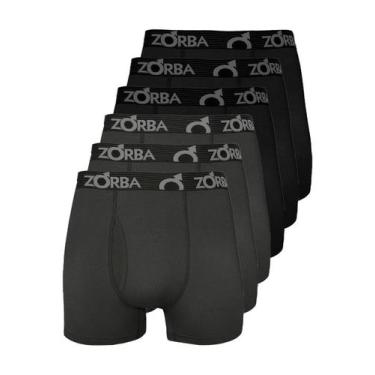 Imagem de Kit com 6 Cuecas Boxer com Abertura Zorba 848 Colorido, Cinza, M