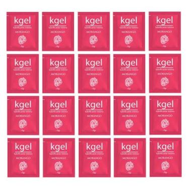 Imagem de Gel Lubrificante Sachê 5g Kgel Morango Saborizado 20und - Casa da Reve