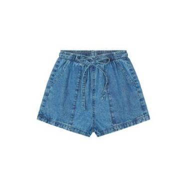 Imagem de Short Jeans com Faixa Juvenil Gloss-Feminino