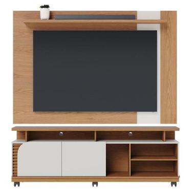 Imagem de Rack Bancada Jurerê 1.8 com Painel Suspenso Extensivo Leme Freijó Off 