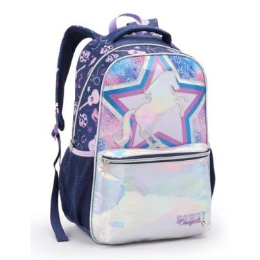 Imagem de Mochila Escolar Infantil Feminina Cowgirls - Seanite, Lilas