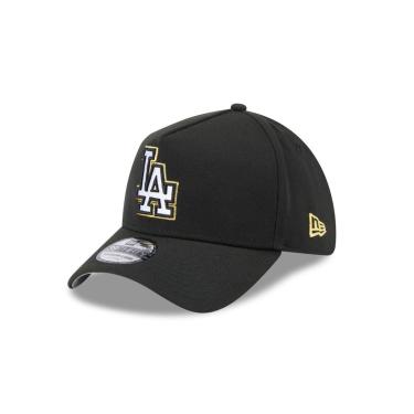 Imagem de Boné New Era 39THIRTY A-Frame Los Angeles Dodgers MLB Preto-Masculino