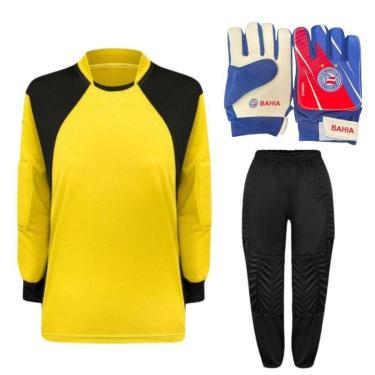 Imagem de Kit De Goleiro TRB + Luva De Goleiro Infantil Bahia DRB Goalkeeper-Unissex