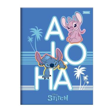Imagem de Caderno Universitário Brochura Stitch 80 Folhas Foroni, Modelo III