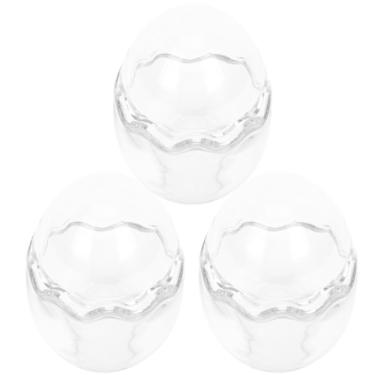 Imagem de VOSAREA 3 peças de copos de pudim de casca de ovo recipientes de sobremesa criativos para iogurte gelo e pudim, copos multiuso reutilizáveis para confeitaria doméstica e restaurantes