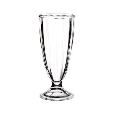 Imagem de Copo de vidro sem chumbo de alta transparência Copo de água com haste para bebidas de suco, 340 g