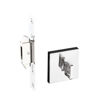 Imagem de Fechadura Pado Trava Expansiva ZM Correr Banheiro cromada