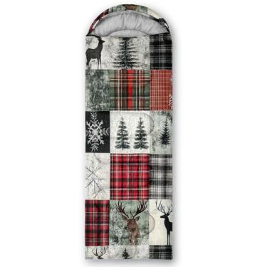 Imagem de AILONEN Sacos de dormir para acampamento caçador de veados, leves e à prova d'água, clima quente e frio, sacos de dormir de vida selvagem para crianças, meninos, meninas, adultos, viagens, atividades