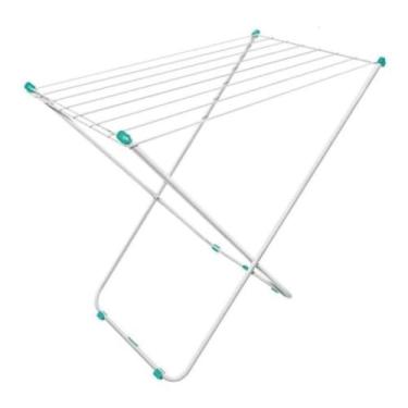 Imagem de Varal de chão Mor SEM ABAS SLIM BRANCO OU PRETO ESCOLHA A COR Arame de chão Varal para roupas(BRANCO)