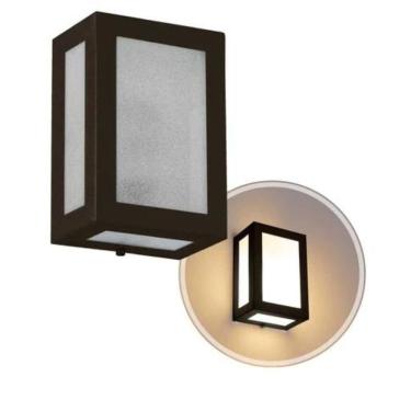 Imagem de Luminária Arandela Preta Externa E Interna 5 Vidros 1xe27 Decoração Design Moderno Industrial