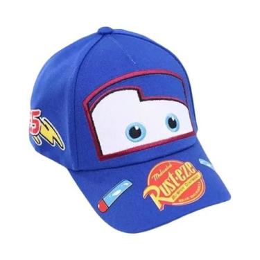 Imagem de Boné Infantil Do Carro Lightning McQueen Com Proteção Solar Para Prima