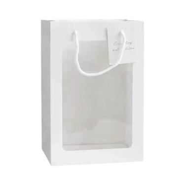 Imagem de Sacola De Presente Transparente Com Alças Para Casamento, Natal, Dia D