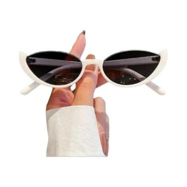 Imagem de Óculos de Sol Retrô Feminino Gatinho - Meia Armação Moderna e Luxuosa,