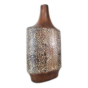 Imagem de Vaso Decorativo Cerâmica Rústico Marrom 34X19 - Vacheron