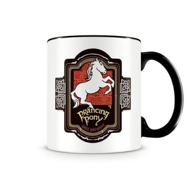 Imagem de Caneca senhor dos anéis Ponei Saltitante Preta - Starnerd