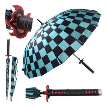 Imagem de Guarda Chuva V2 Demon Slayer Cabo O-Katana Tanjiro Kamada Suporte Mesa