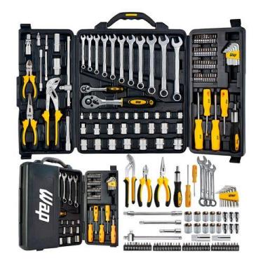 Imagem de Jogo De Ferramentas 110 Peças Aço Cromo Vanádio Wf M110 Wap Preto