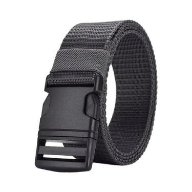 Imagem de Cinto Tático Masculino De Nylon Resistente Sem Metal Fivela De Plástic