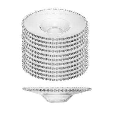 Imagem de Jogo 10 Prato De Massa Risoto De Cristal Pearl Wolff 29x6cm